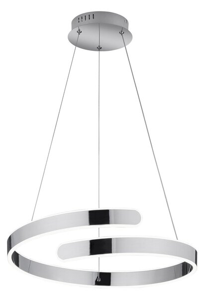 Lampada a Sospensione da Interno a LED SMD in Metallo Cromo