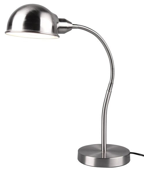 Lampada da Tavolo da Interno Attacco E27 in Metallo Nickel Opaco