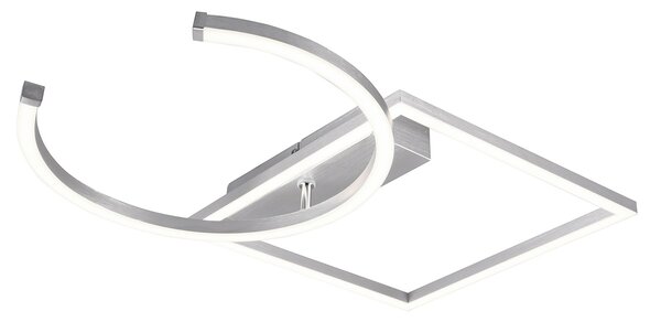 Plafoniera da Interno a LED SMD in Metallo Alluminio spazzolato