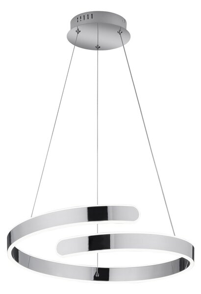 Lampada a Sospensione da Interno a LED SMD in Metallo Cromo