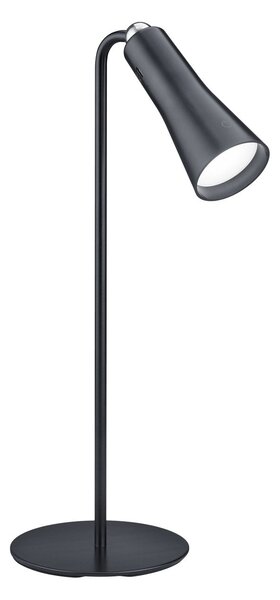 Lampada da Tavolo USB da Interno a LED SMD in Metallo Nero Opaco
