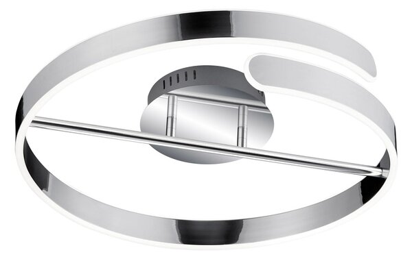 Plafoniera da Interno a LED SMD in Metallo Cromo