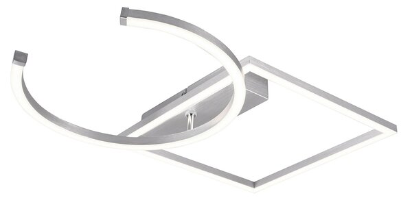 Plafoniera da Interno a LED SMD in Metallo Alluminio spazzolato