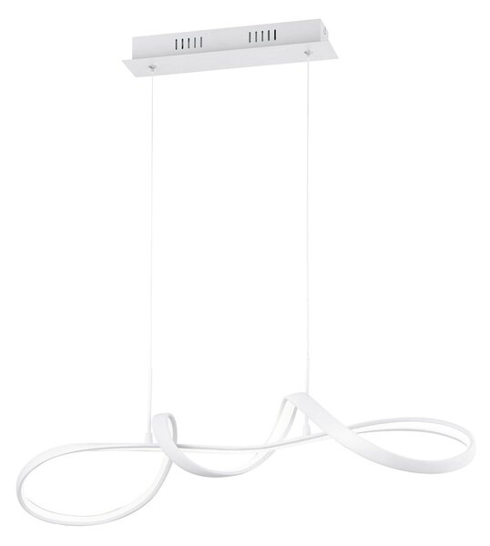 Lampada a Sospensione da Interno a LED SMD in Metallo Bianco Opaco