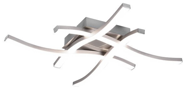 Plafoniera da Interno a LED SMD in Metallo Nickel Opaco