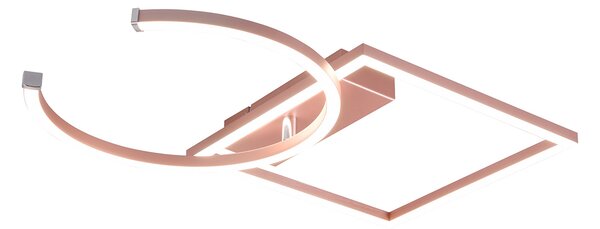 Plafoniera da Interno a LED SMD in Metallo Oro rosa