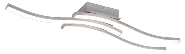 Plafoniera da Interno a LED SMD in Metallo Nickel Opaco