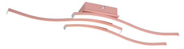 Plafoniera da Interno a LED SMD in Metallo Oro rosa