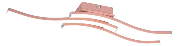 Plafoniera da Interno a LED SMD in Metallo Oro rosa