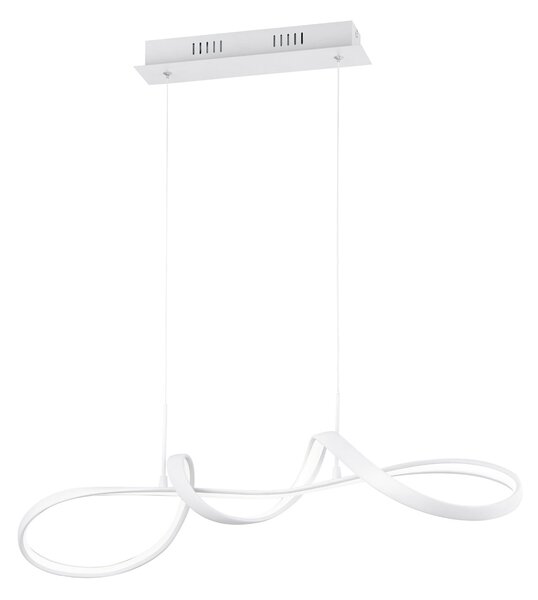 Lampada a Sospensione da Interno a LED SMD in Metallo Bianco Opaco