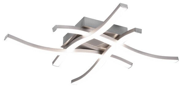 Plafoniera da Interno a LED SMD in Metallo Nickel Opaco