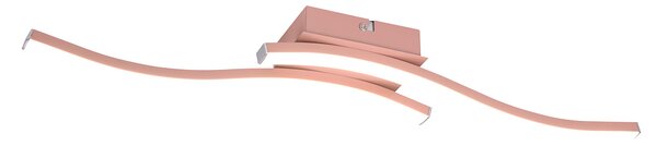 Plafoniera da Interno a LED SMD in Metallo Oro rosa