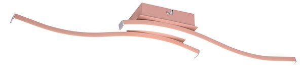 Plafoniera da Interno a LED SMD in Metallo Oro rosa