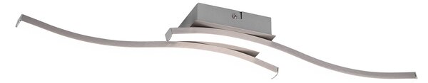 Plafoniera da Interno a LED SMD in Metallo Nickel Opaco