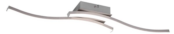 Plafoniera da Interno a LED SMD in Metallo Nickel Opaco