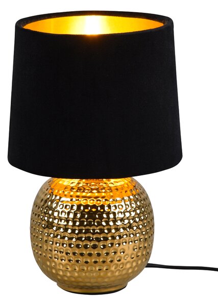 Lampada da Tavolo da Interno Attacco E14 in Ceramica Oro