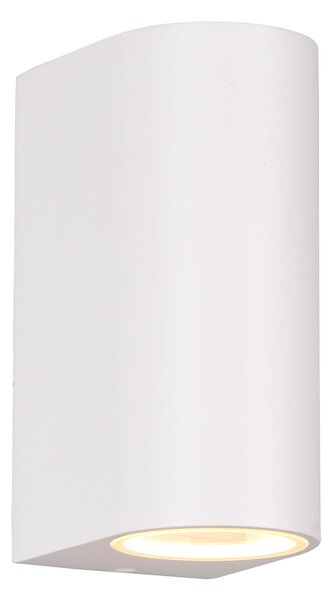 Applique da Esterno Attacco GU10 in Alluminio Pressofuso Bianco Opaco