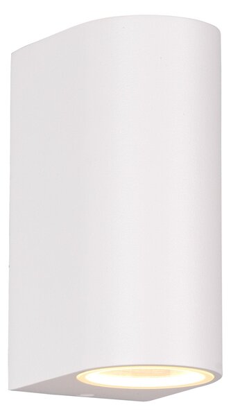 Applique da Esterno Attacco GU10 in Alluminio Pressofuso Bianco Opaco