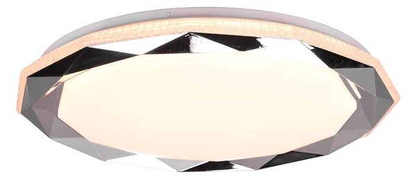 Plafoniera da Interno a LED in Plastica Cromo