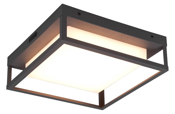 Plafoniera da Esterno a LED SMD in Metallo Antracite