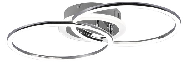 Plafoniera da Interno a LED SMD in Metallo Cromo