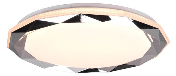 Plafoniera da Interno a LED in Plastica Cromo