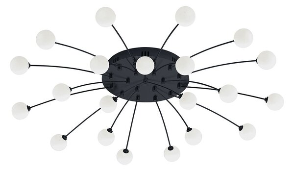 Plafoniera da Interno a LED in Metallo Nero Opaco
