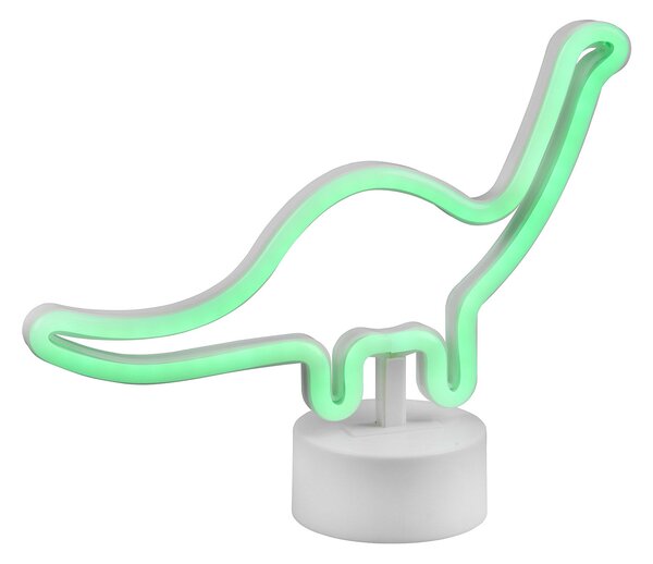 Lampada da Tavolo da Interno a LED in Plastica Bianco