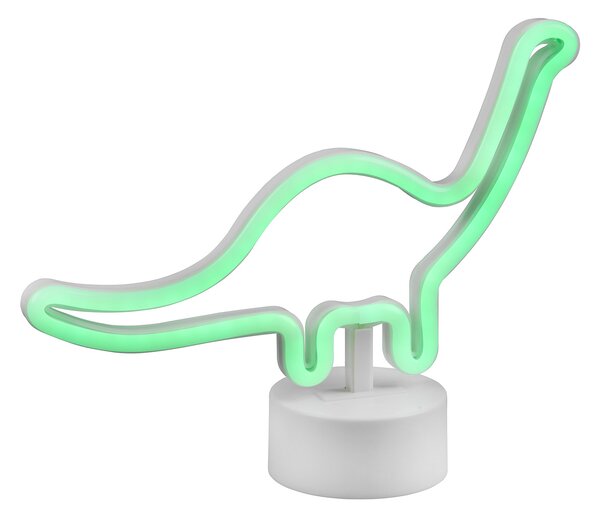 Lampada da Tavolo da Interno a LED in Plastica Bianco