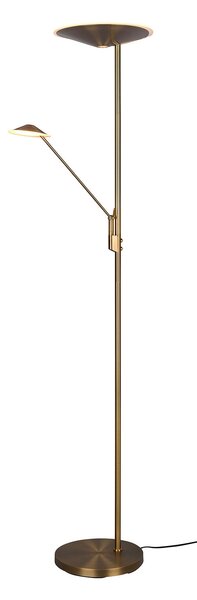 Piantana da Interno a LED in Metallo Ottone antico