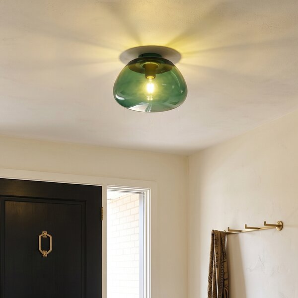 Plafoniera di design verde con vetro verde - Giselle