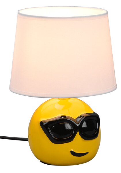 Lampada da Tavolo da Interno Attacco E14 in Ceramica Bianco