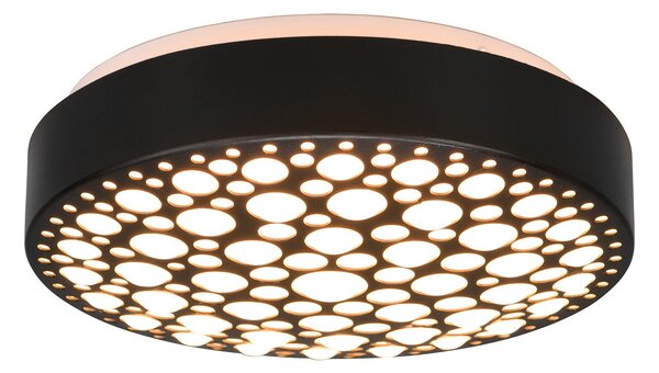 Plafoniera da Interno a LED in Plastica Nero Opaco