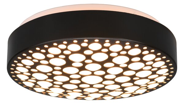 Plafoniera da Interno a LED in Plastica Nero Opaco