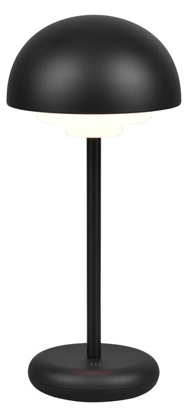 Lampada da Tavolo da Esterno a LED in Plastica Nero Opaco