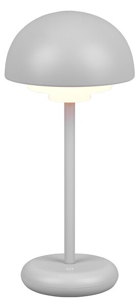 Lampada da Tavolo da Esterno a LED in Plastica Grigio intenso