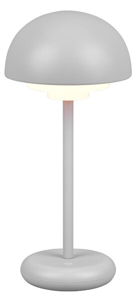 Lampada da Tavolo da Esterno a LED in Plastica Grigio intenso