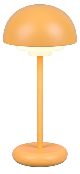 Lampada da Tavolo da Esterno a LED in Plastica Giallo Brillante