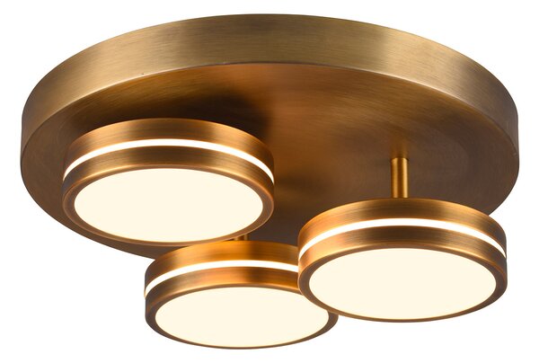 Plafoniera da Interno a LED in Metallo Ottone antico