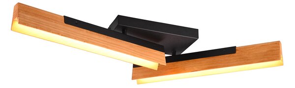 Plafoniera da Interno a LED in Metallo Nero Opaco