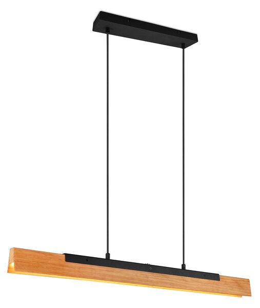 Lampada a Sospensione da Interno a LED in Metallo Nero Opaco