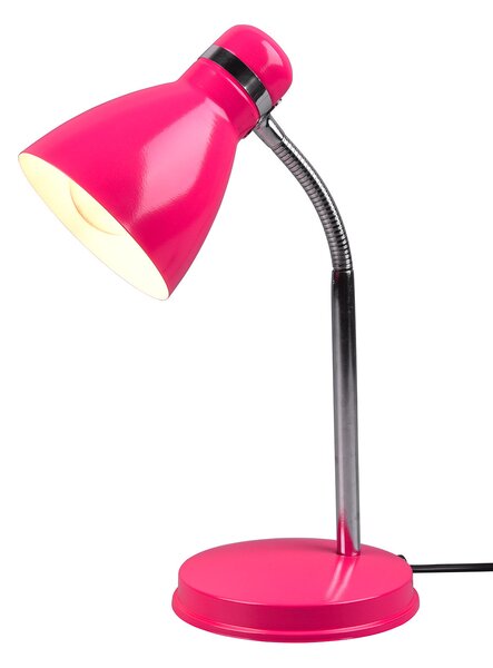 Lampada da Tavolo da Interno Attacco E27 in Metallo Rosa
