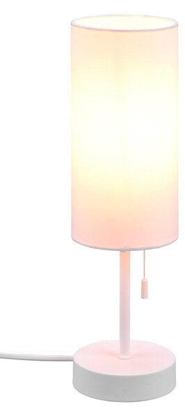 Lampada da Tavolo da Interno Attacco E14 in Metallo Bianco Opaco