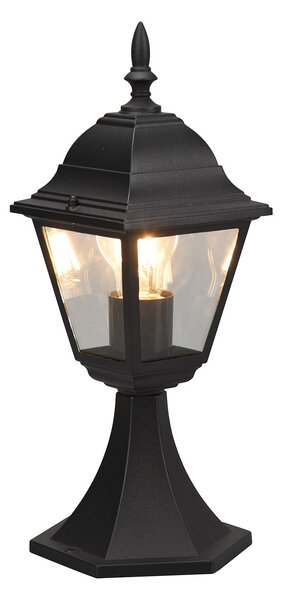 Lampada Palo da Esterno Attacco E27 in Alluminio Nero Opaco