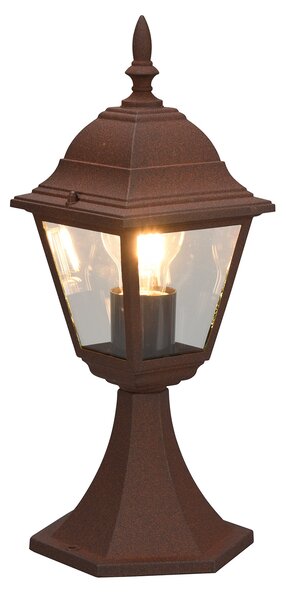 Lampada Palo da Esterno Attacco E27 in Alluminio Ruggine