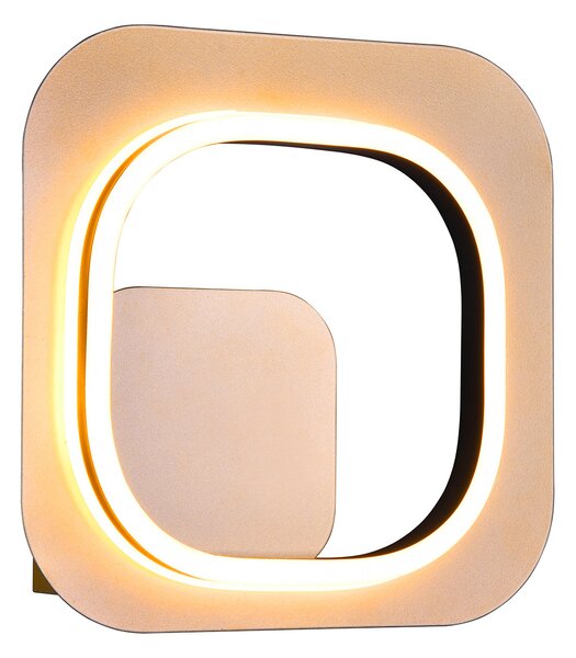 Applique da Interno a LED in Metallo Nero e Oro