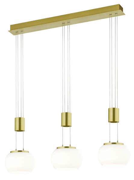 Lampada a Sospensione da Interno a LED in Alluminio Ottone Opaco
