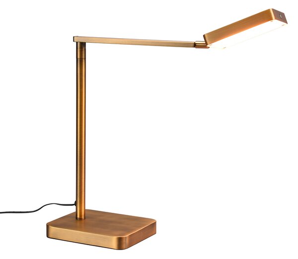 Lampada da Tavolo da Interno a LED in Metallo Ottone antico