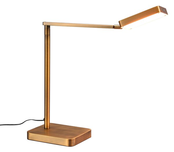 Lampada da Tavolo da Interno a LED in Metallo Ottone antico