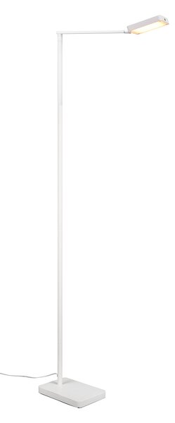 Piantana da Interno a LED in Metallo Bianco Opaco